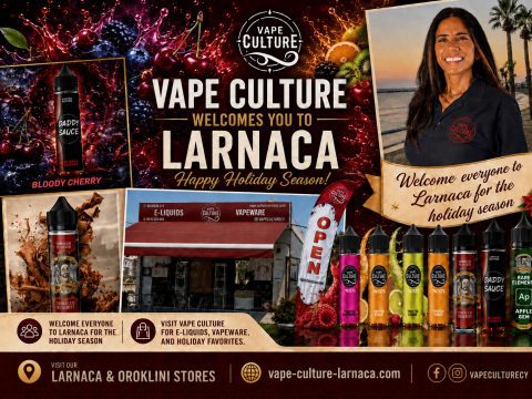 Weecome to Larnaca From Vape Culture. Larnacas No1 Vape Shop