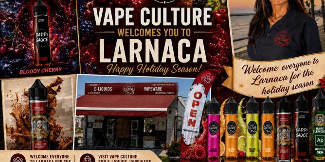 Weecome to Larnaca From Vape Culture. Larnacas No1 Vape Shop